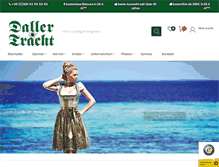 Tablet Screenshot of daller-tracht.de